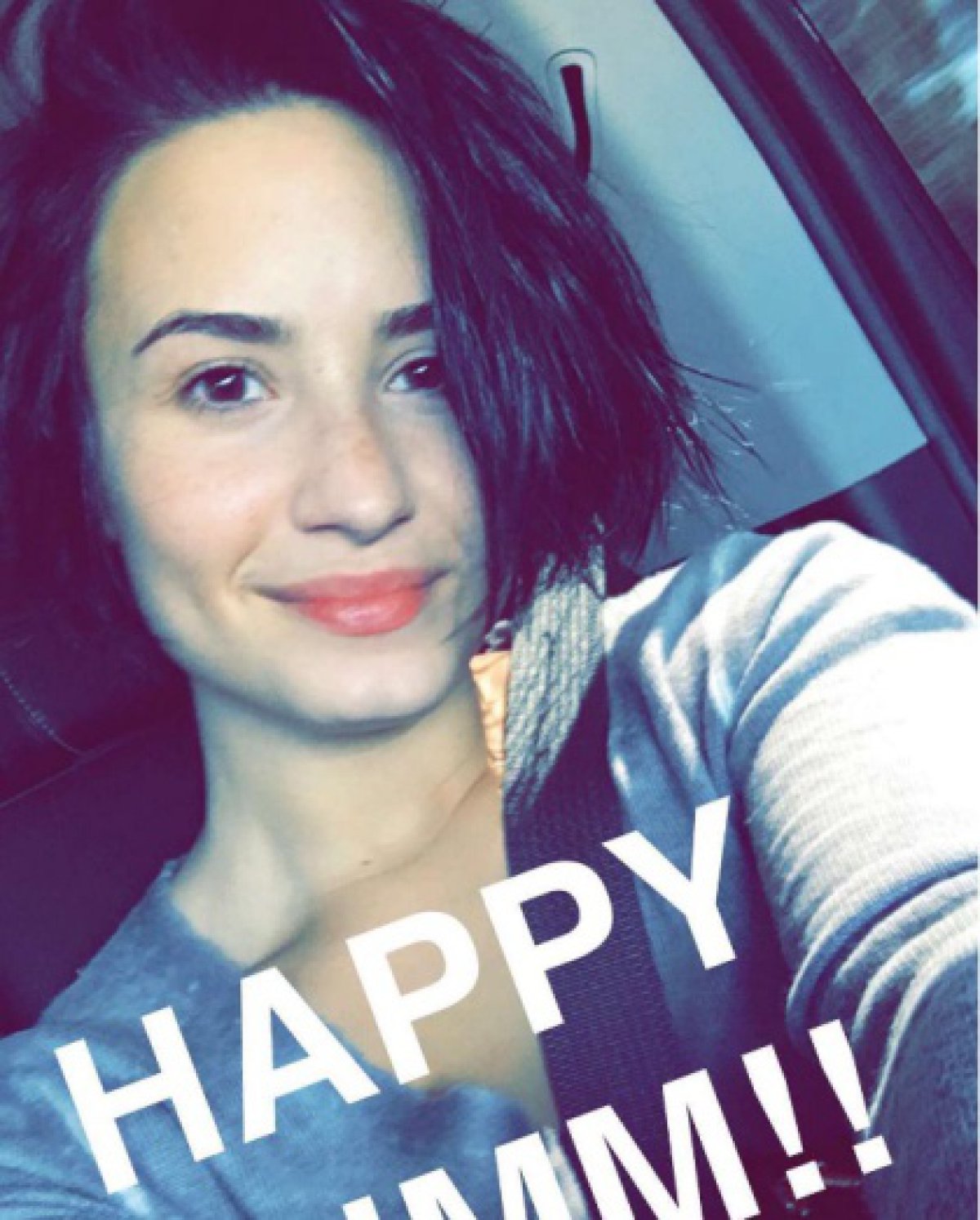 A Demi Lovato le gusta compartir que está feliz